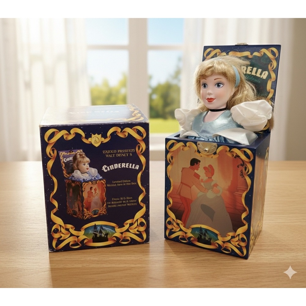 Disney Walt Disney's Cinderella Music‎ Box Limited Edition Collectible Kidcore